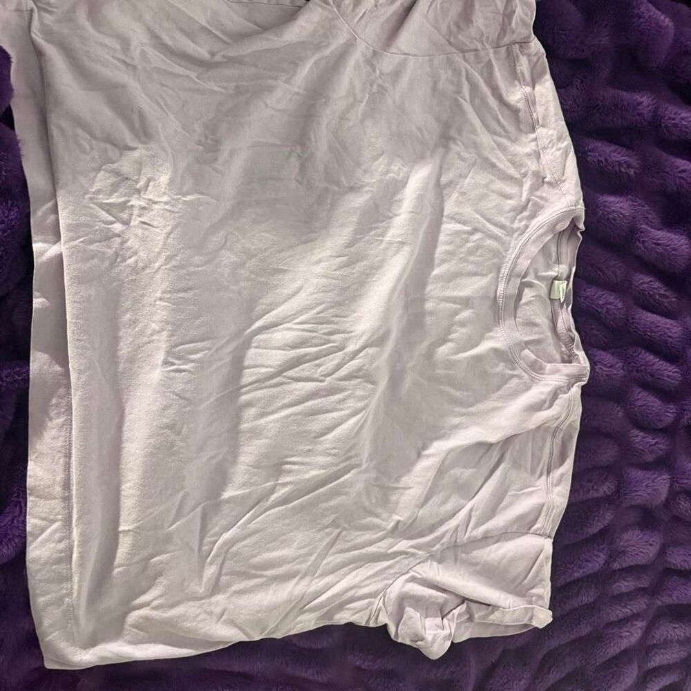 Old-navy Women's Purple and White T-shirt